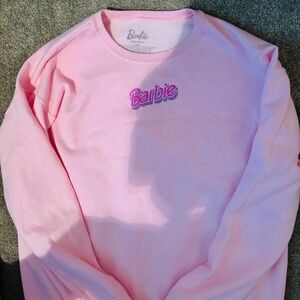 90’s Barbie logo printed sweatshirt new